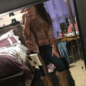 Like new!! Angie boho style top